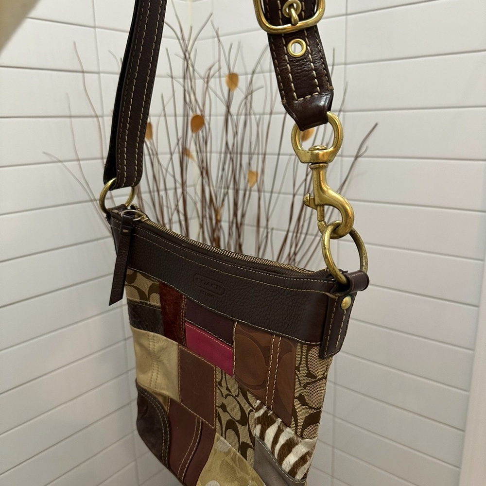 Coach Multicolor Patchwork Shoulder Bag - image 3